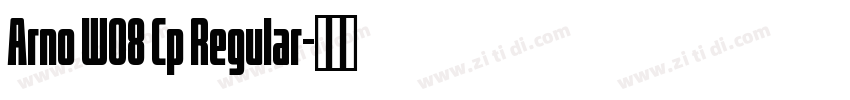 Arno W08 Cp Regular字体转换